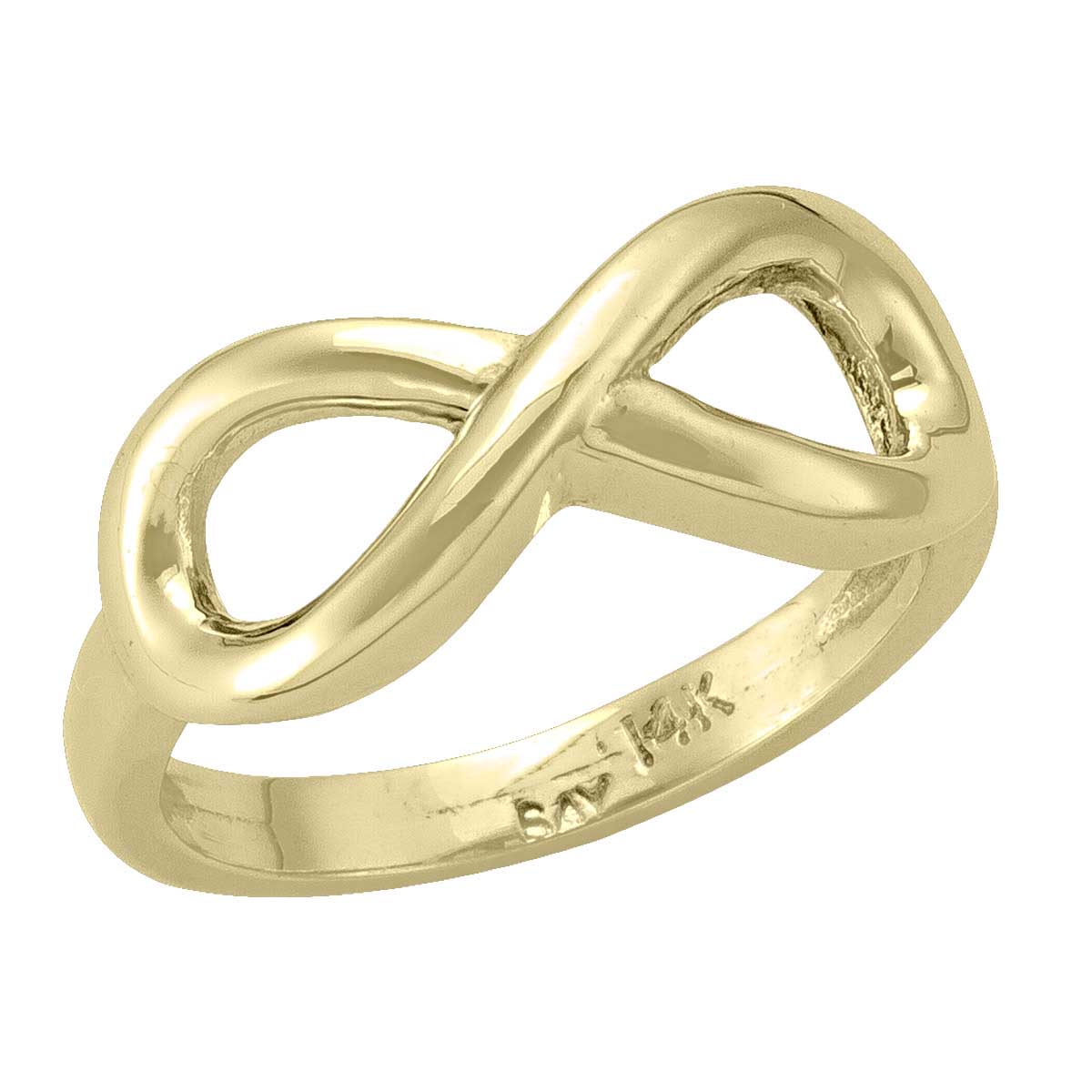 Yellow Gold Infinity Ring