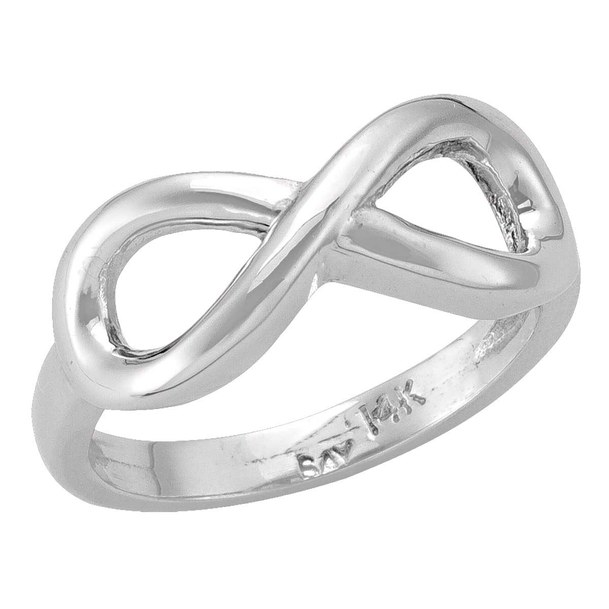 White Gold Infinity Ring