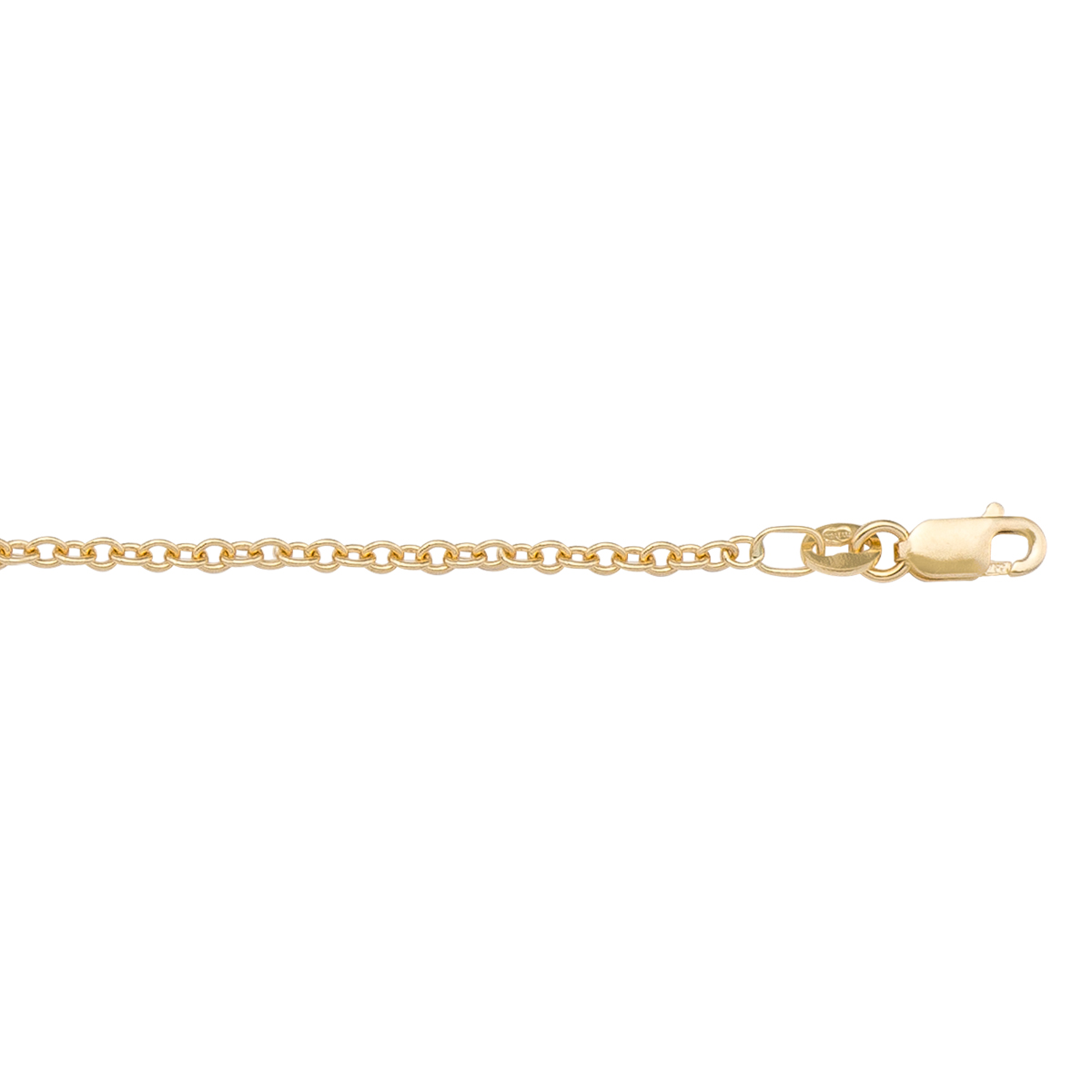 Yellow Gold Open Cable Link - 10K - 10k - 18"