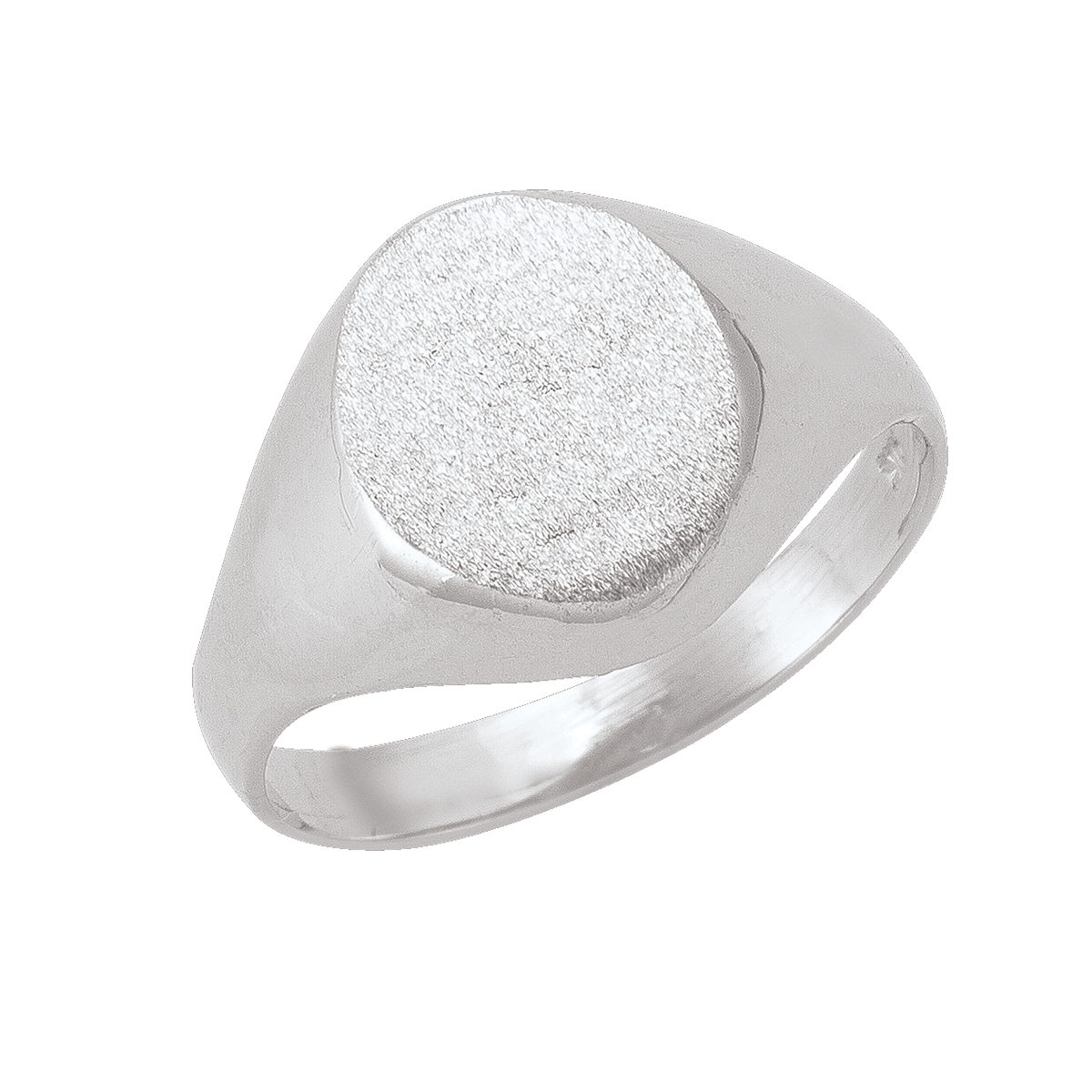 White Gold Signet Ring