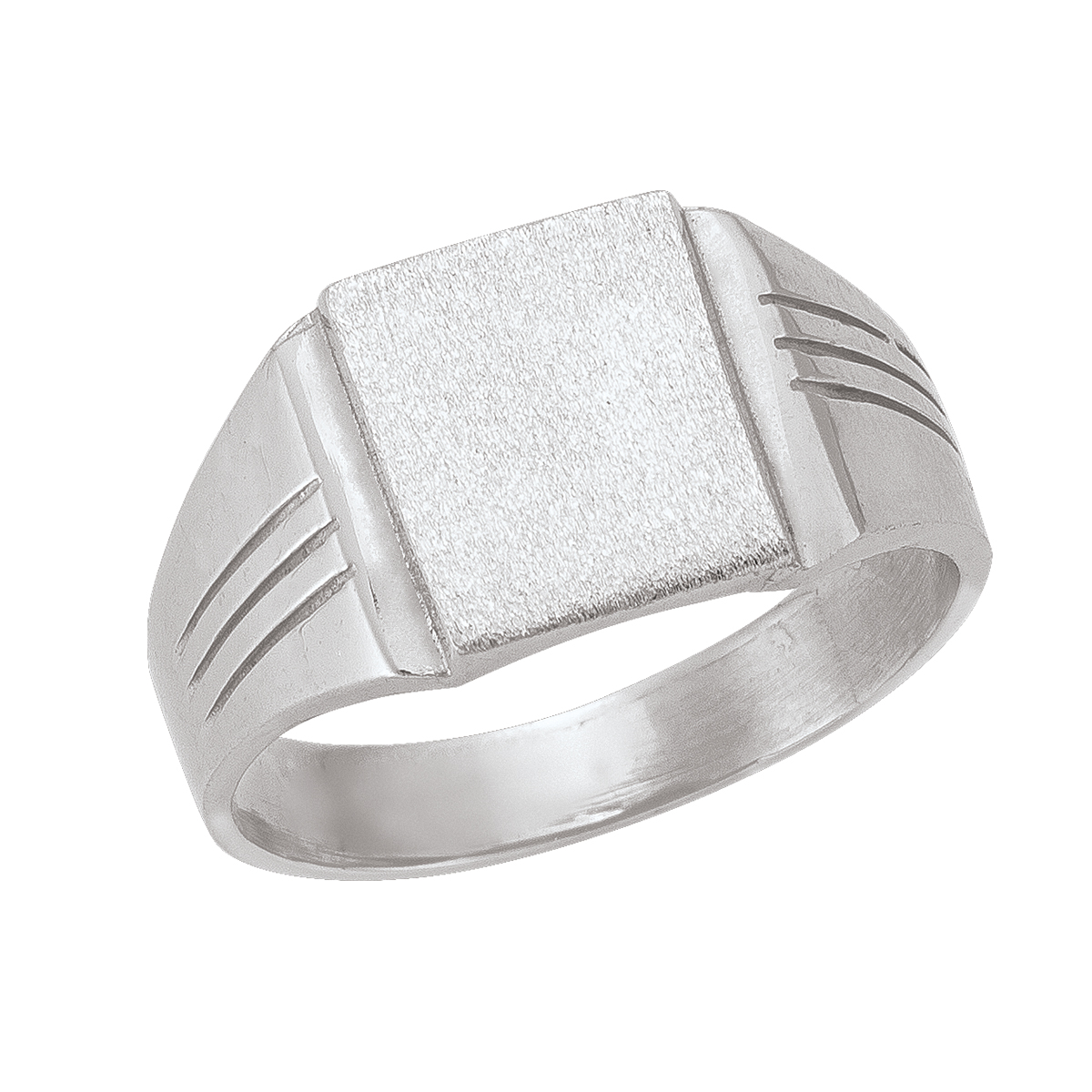 White Gold Signet Ring