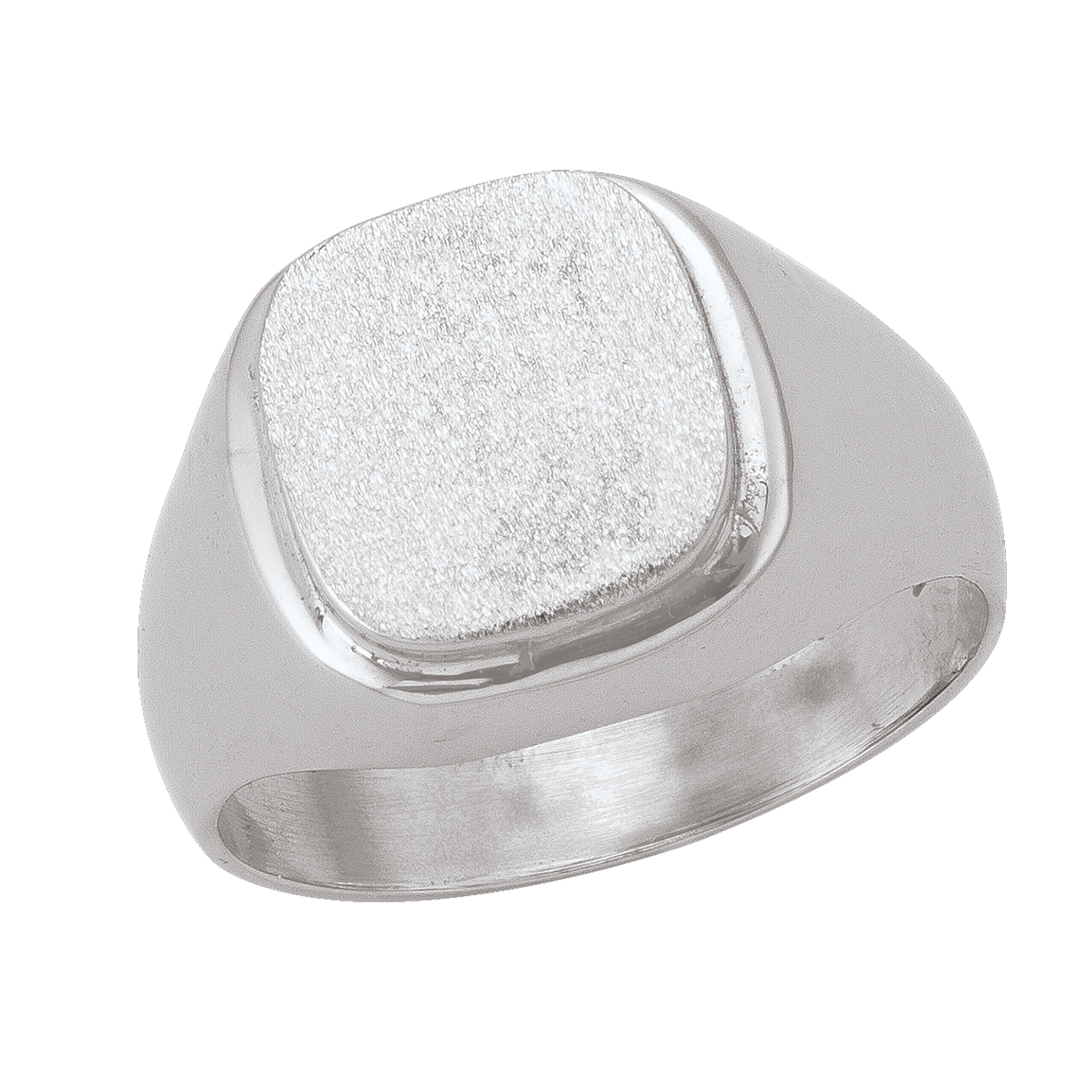 White Gold Signet Ring