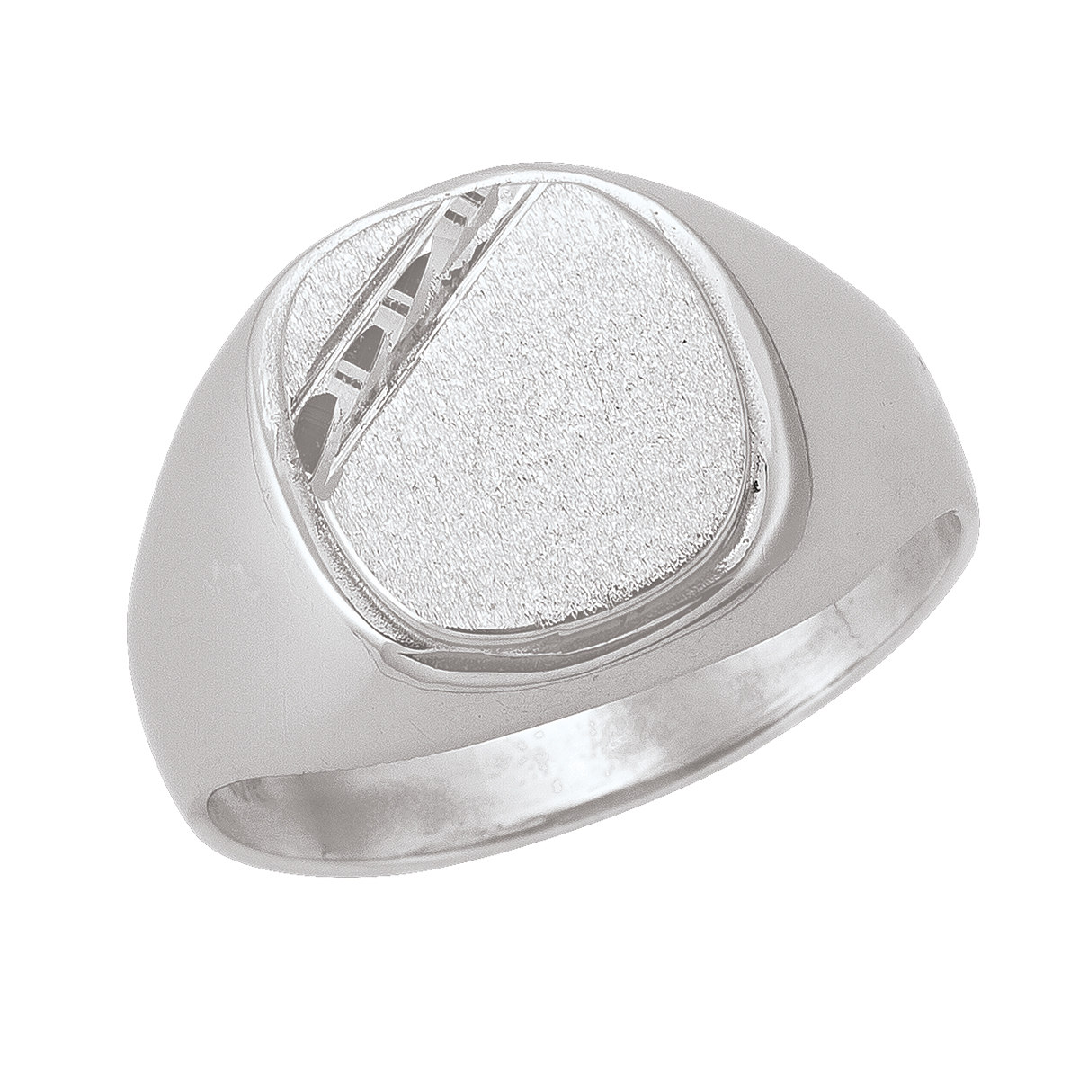 White Gold Signet Ring
