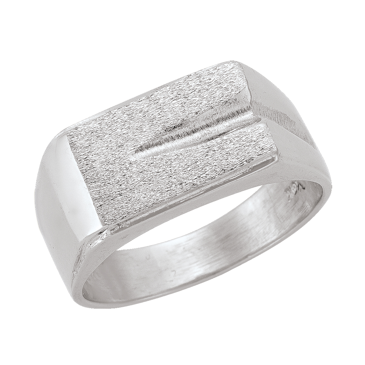 White Gold Signet Ring
