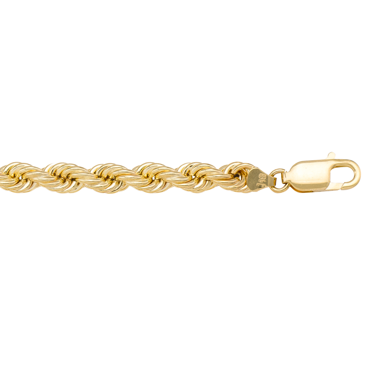 Yellow Gold Hollow Rope Link - 18K - 18k - 18"
