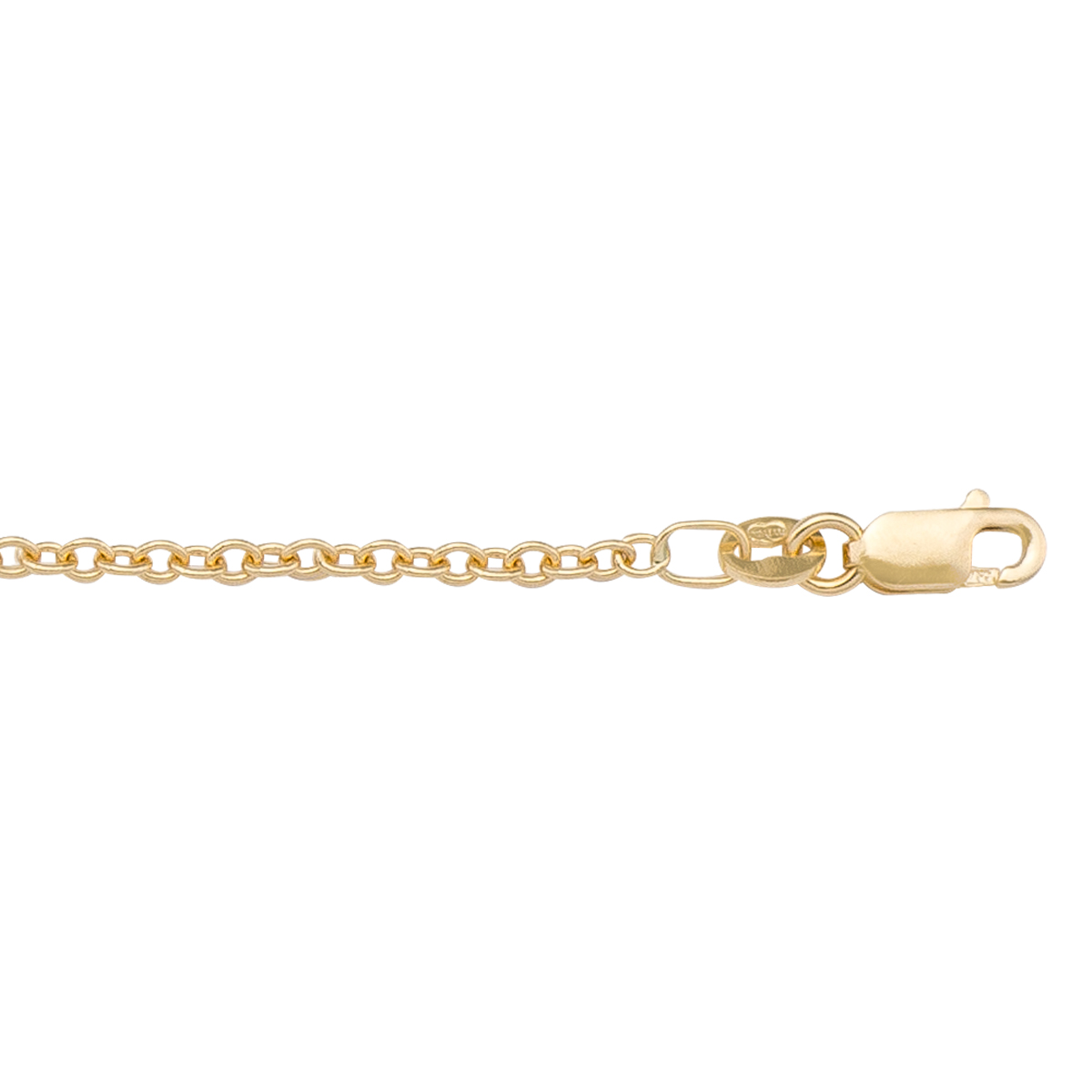Yellow Gold Open Cable Link - 10K - 10k - 18"