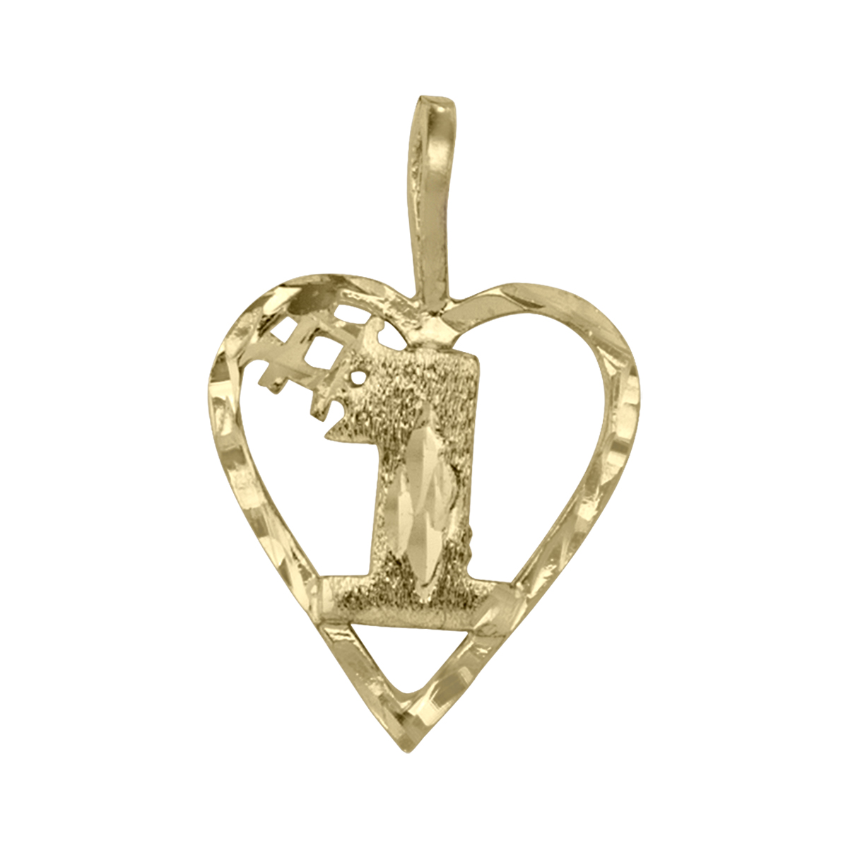 Gold Jewellery, Yellow Gold #1 Charm ,1, Charm