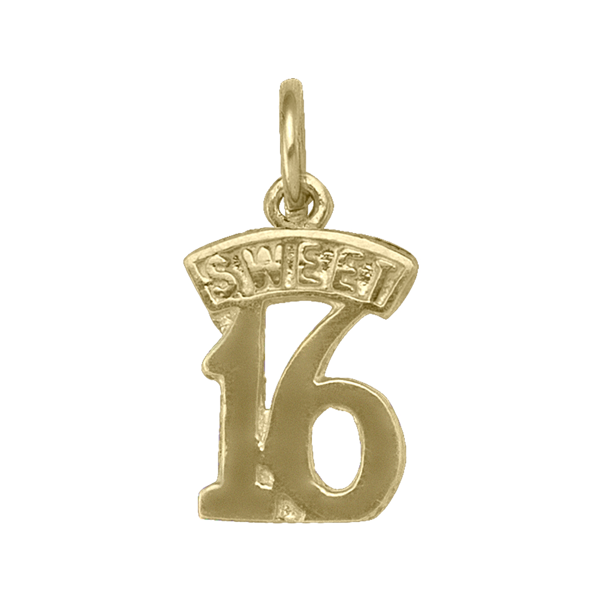Gold Jewellery, Yellow Gold Sweet 16 Charm , Sweet Sixteen, 16, Charm