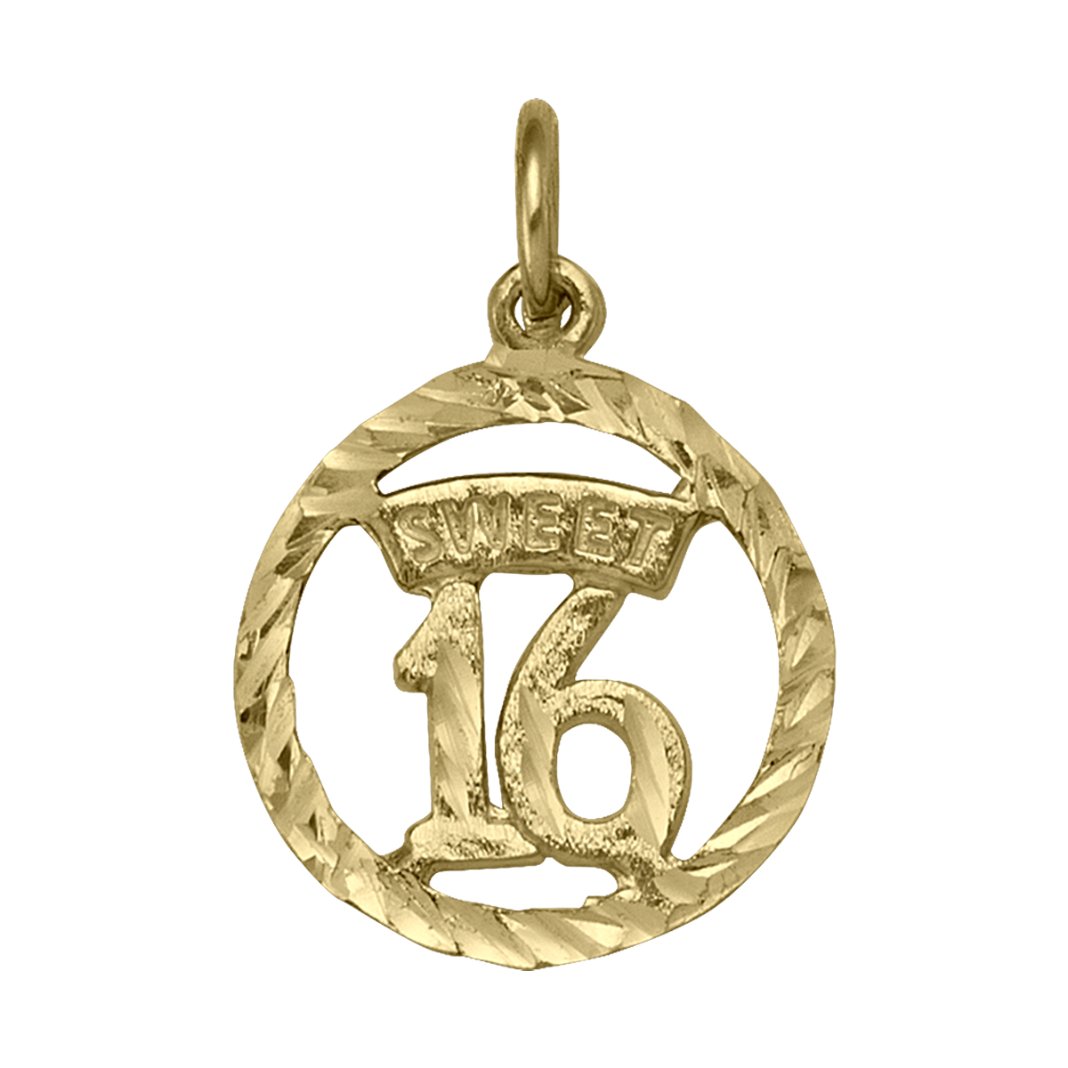 Gold Jewellery, Yellow Gold Sweet 16 Charm , Sweet Sixteen, 16, Charm