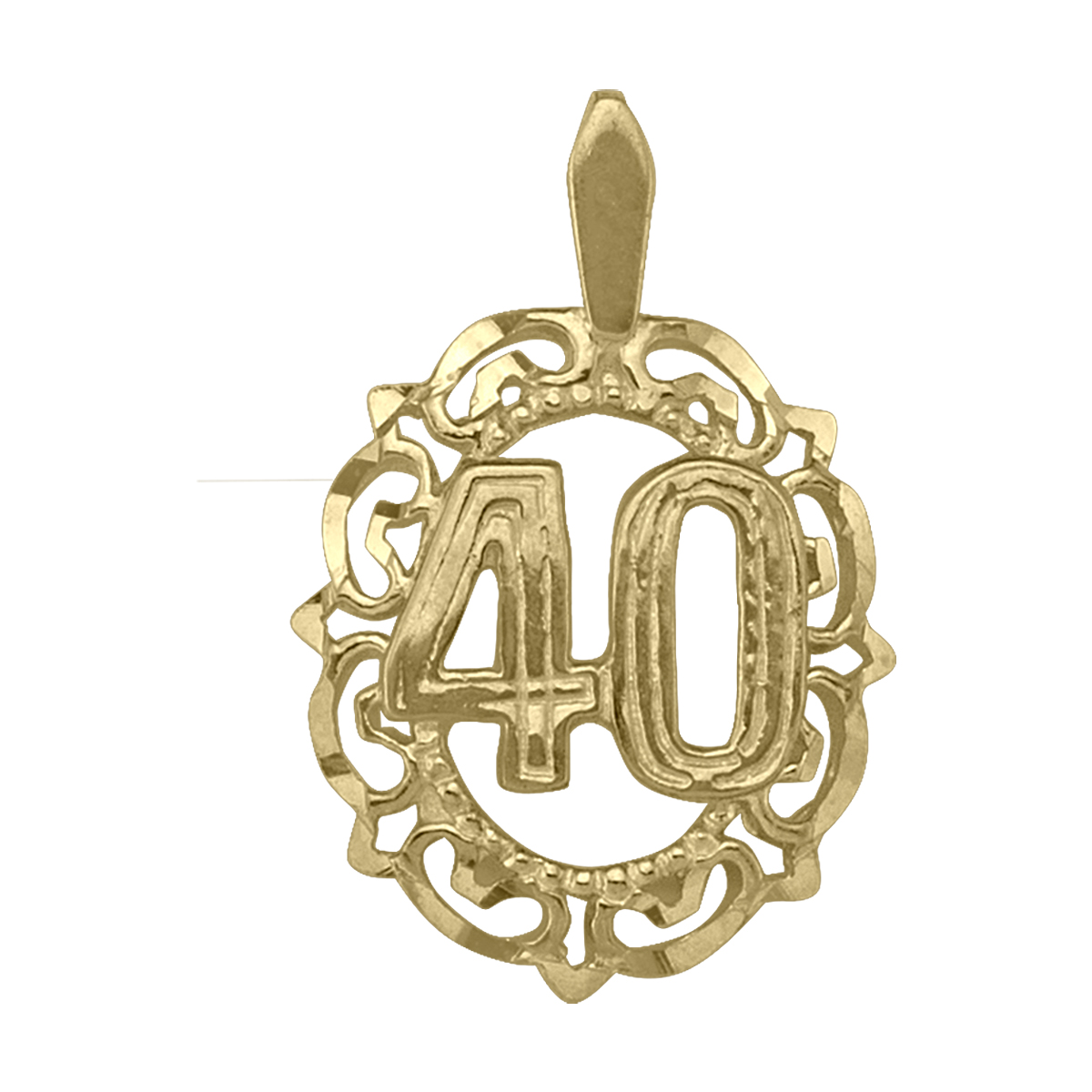 Gold Jewellery, Yellow Gold #40 Charm ,40, Charm