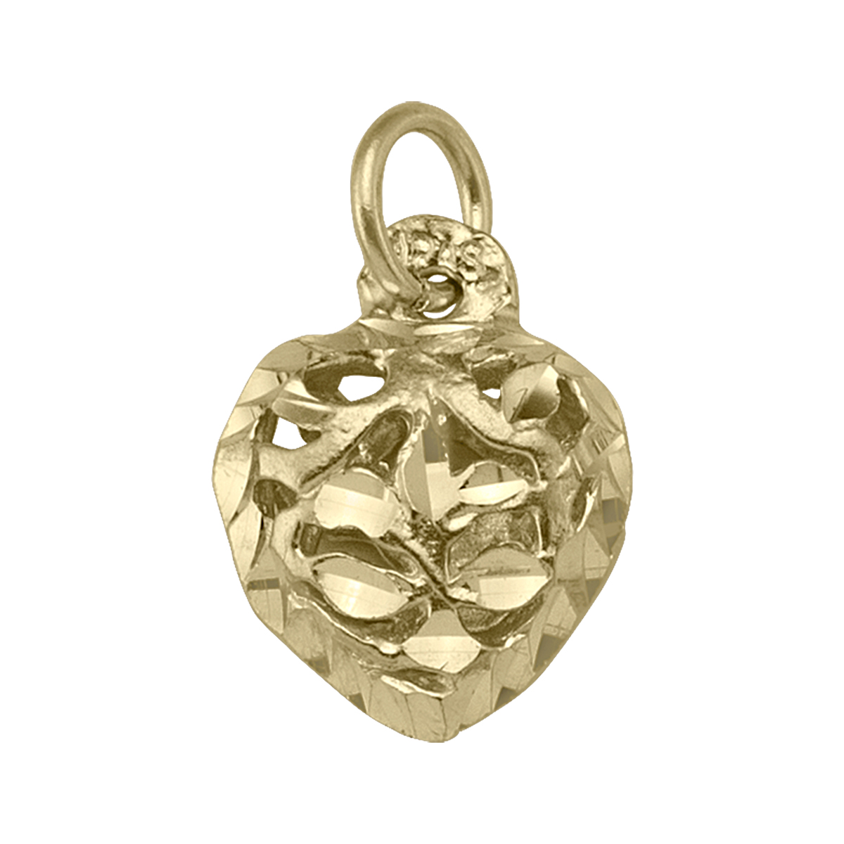 Gold Jewellery, Yellow Gold Heart Charm,Charm