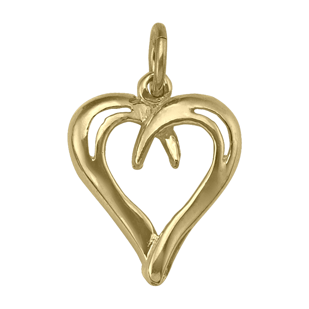 Gold Jewellery, Yellow Gold Heart Charm,Charm