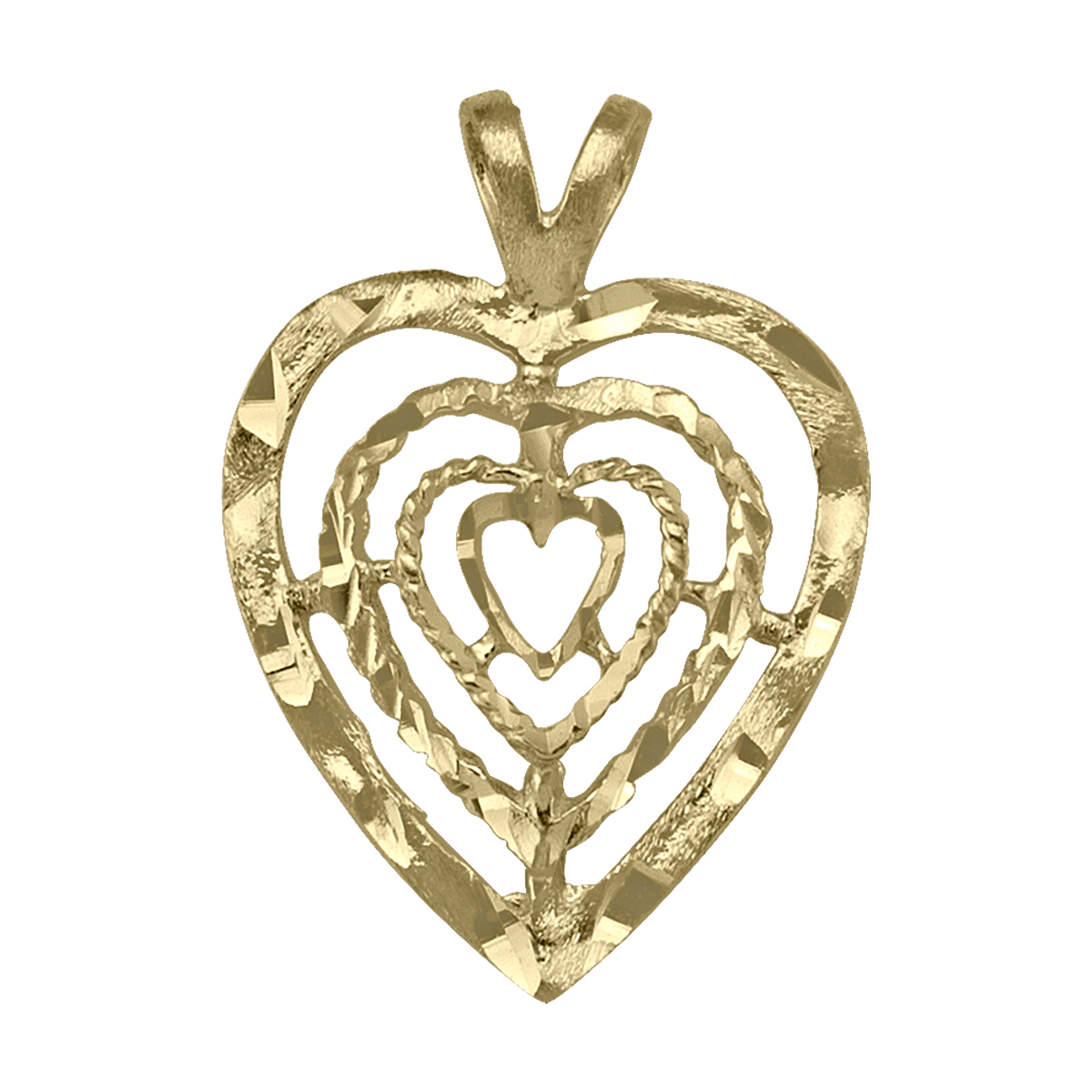 Gold Jewellery, Yellow Gold Heart Charm,Charm
