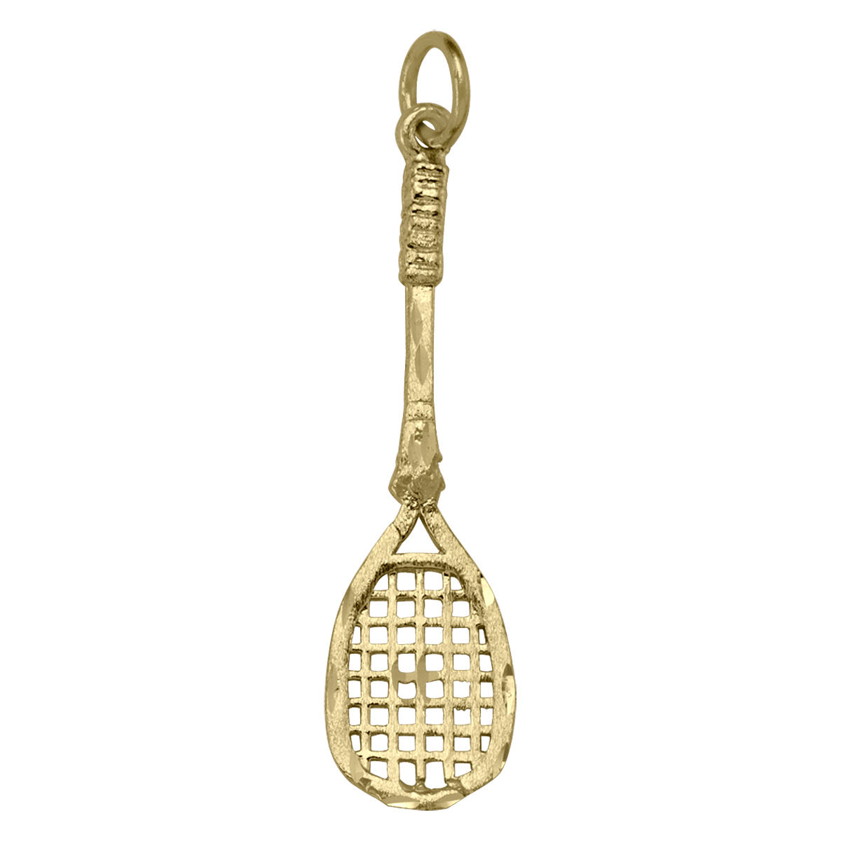 Gold Jewellery, Yellow Gold Racquet Charm , Raquet, Charm