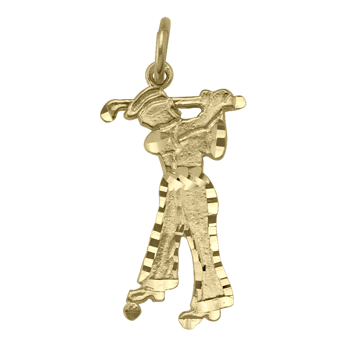 Gold Jewellery, Yellow Gold Golfer Charm , Charm