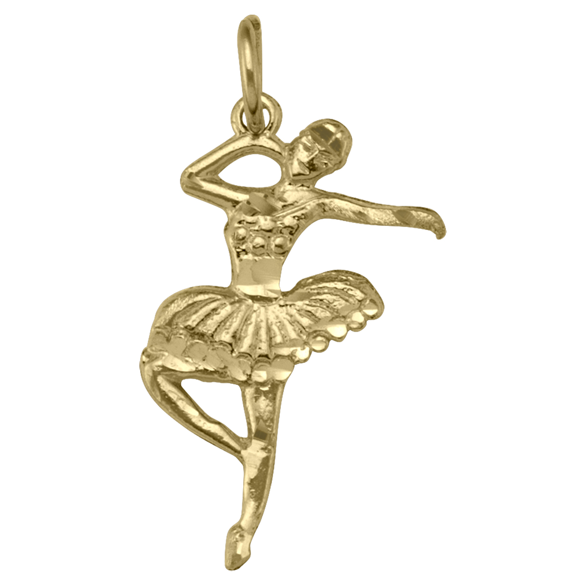 Gold Jewellery, Yellow Gold Ballet Dancer Charm , Charm ,Ballet, Ballet Dancer