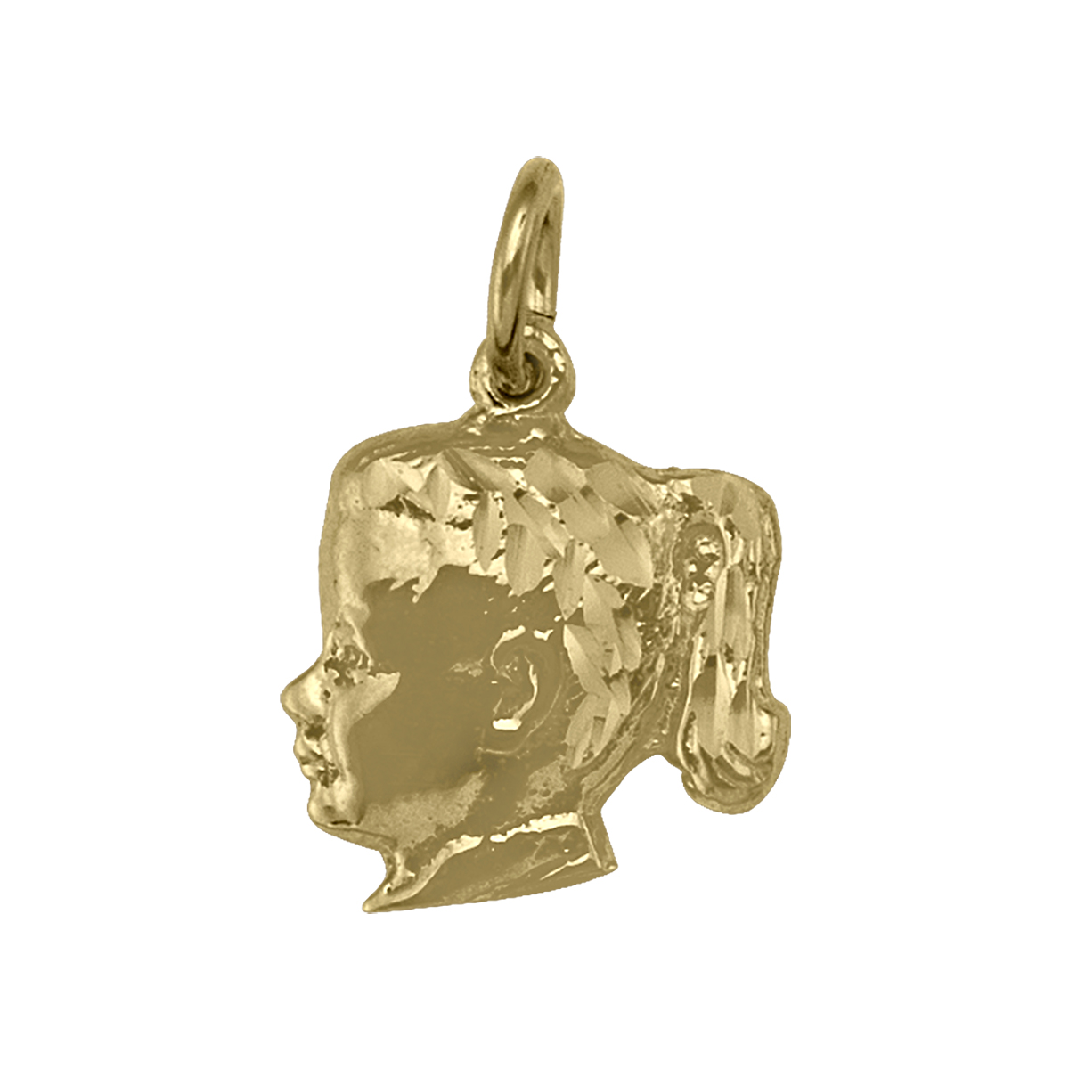 Gold Jewellery, Yellow Gold Girl Charm, Girl, Charm