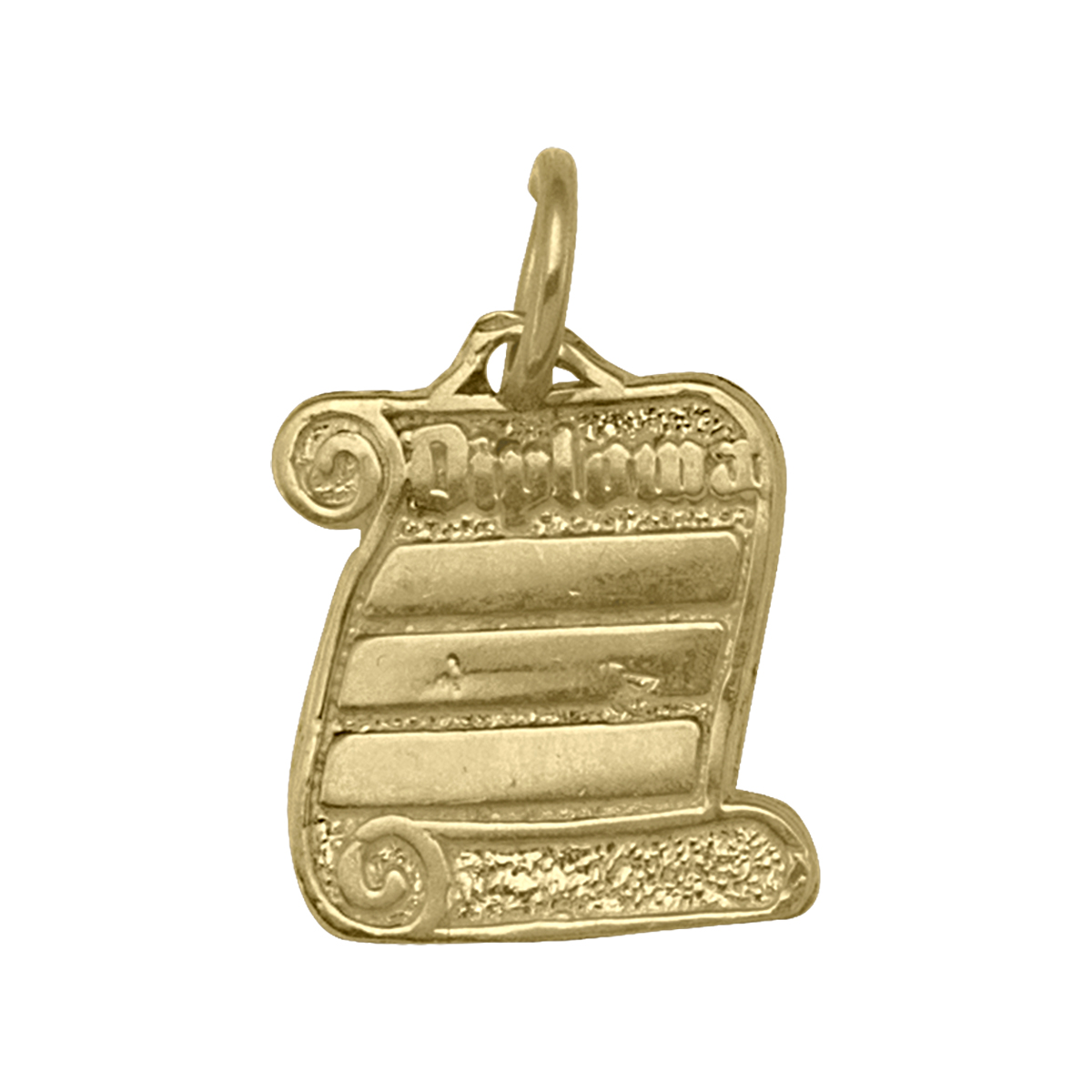 Gold Jewellery, Yellow Gold Diploma Charm , Diploma, Charm