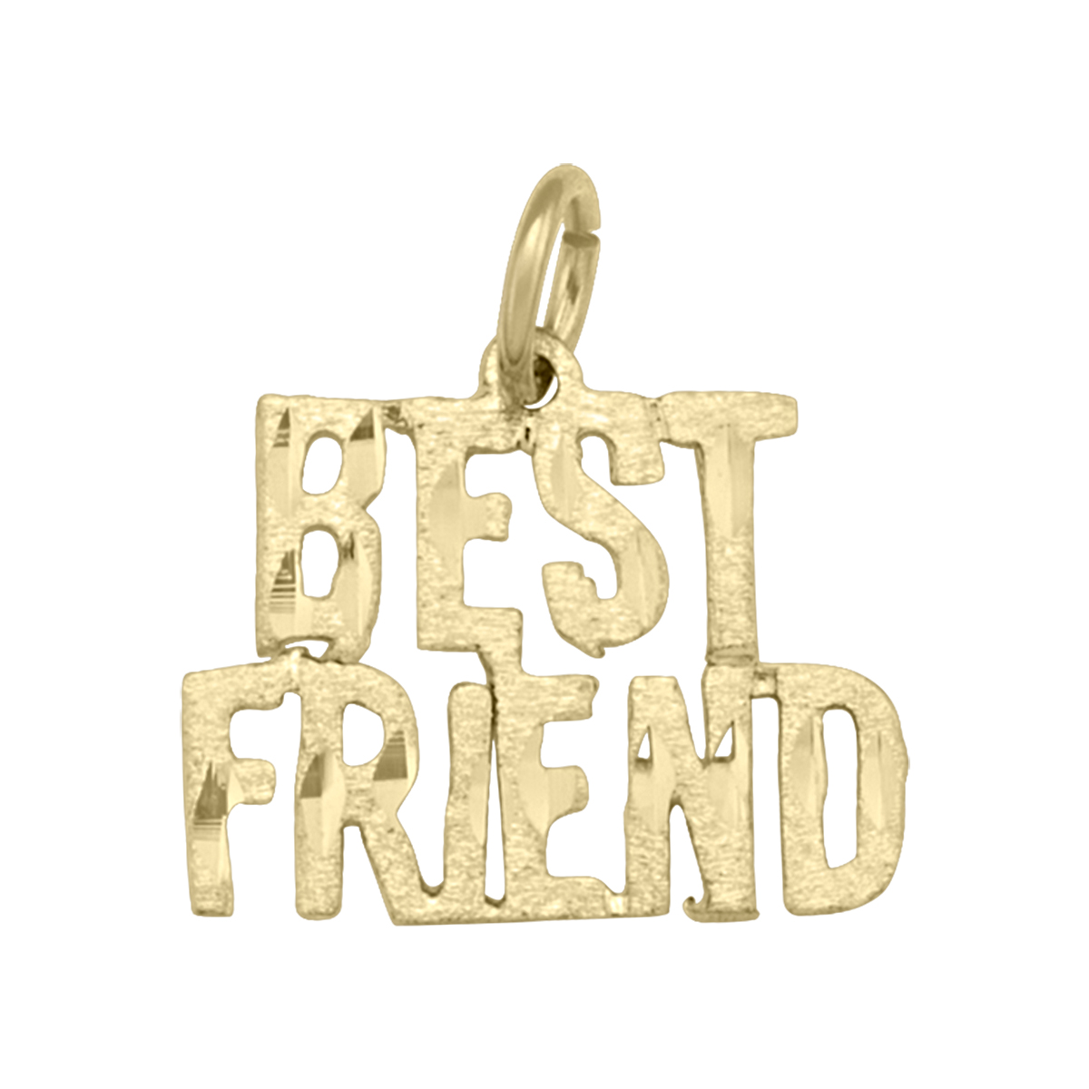 Yellow Gold Best Friend Charm