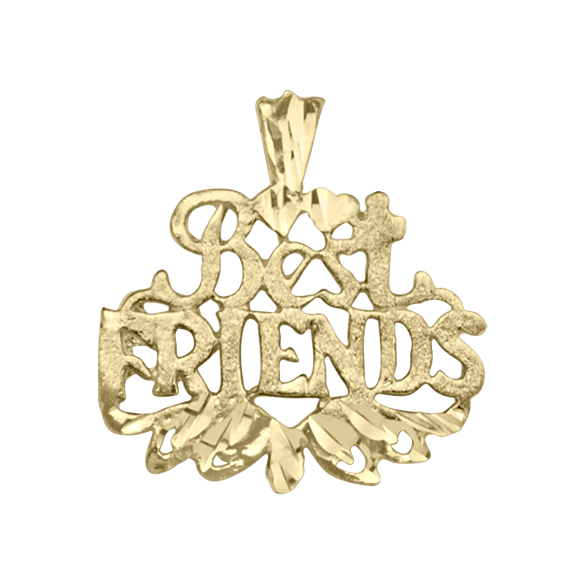 Yellow Gold Best Friend Charm