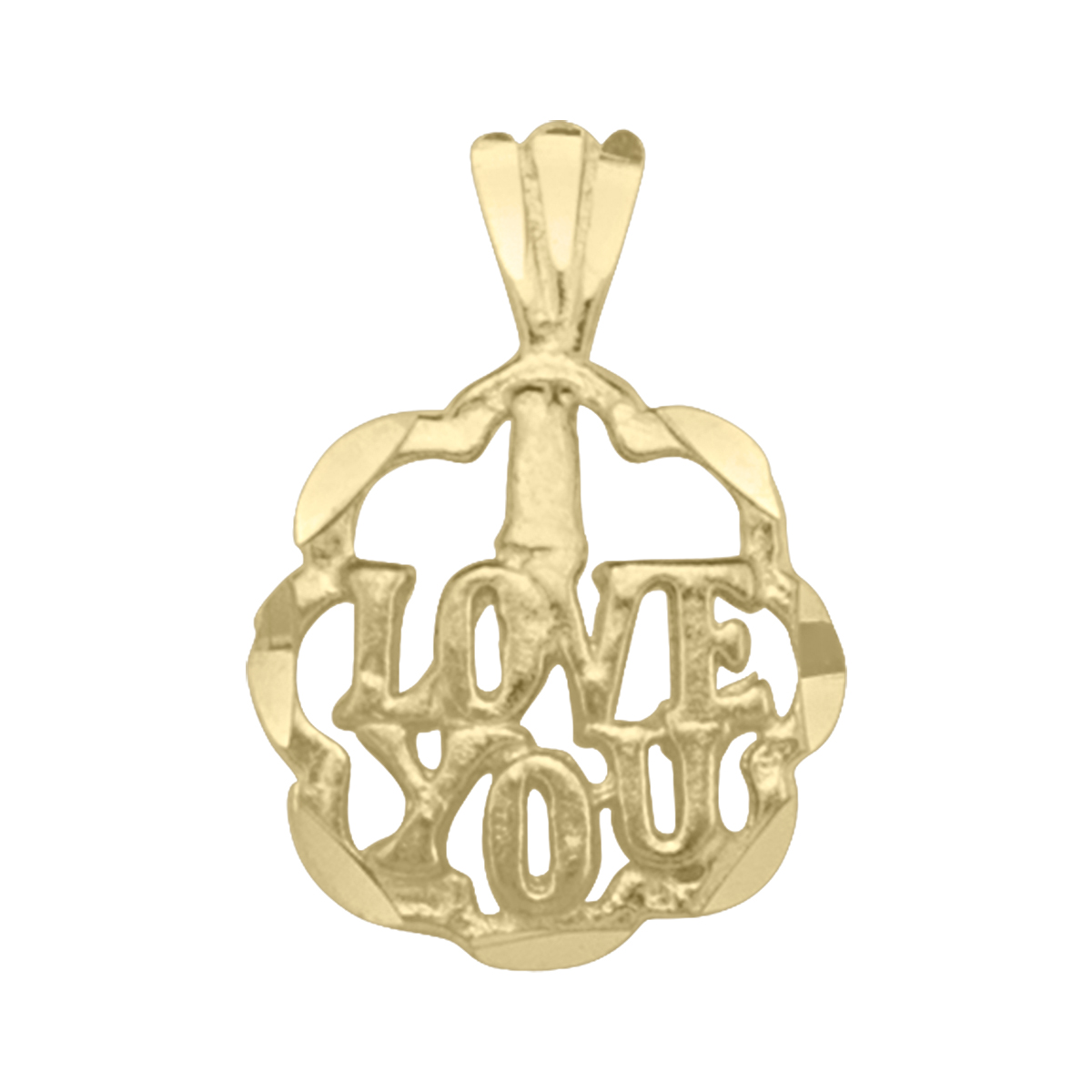 Yellow Gold I Love You Charm