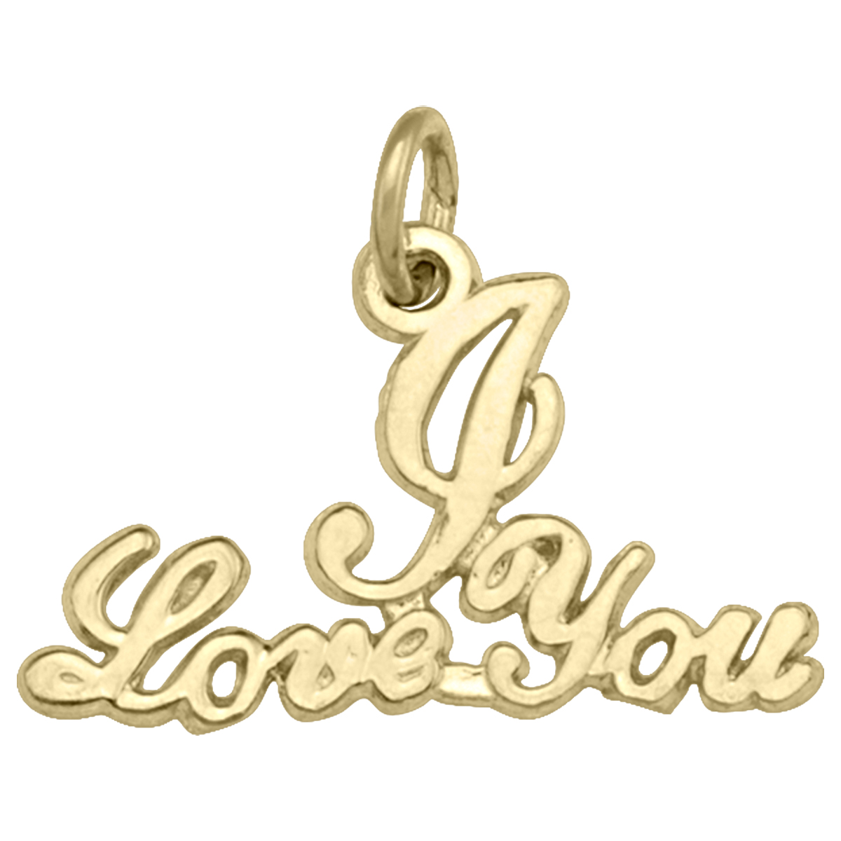 Yellow Gold I Love You Charm