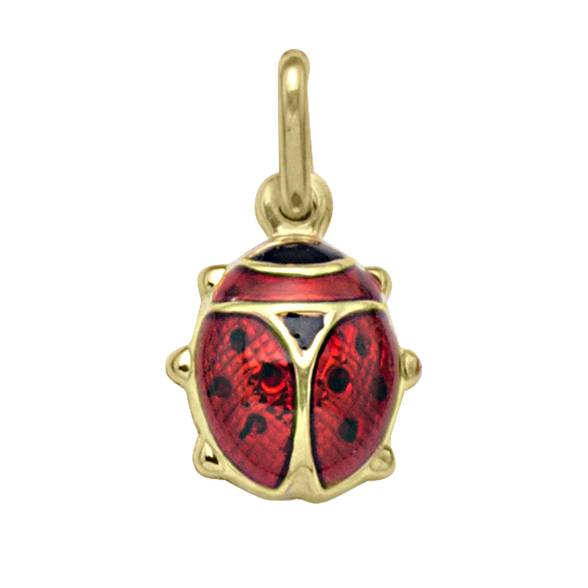 Yellow Gold Lady Bug Charm
