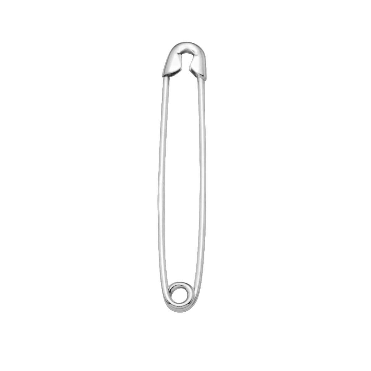 White Gold Safety Pin