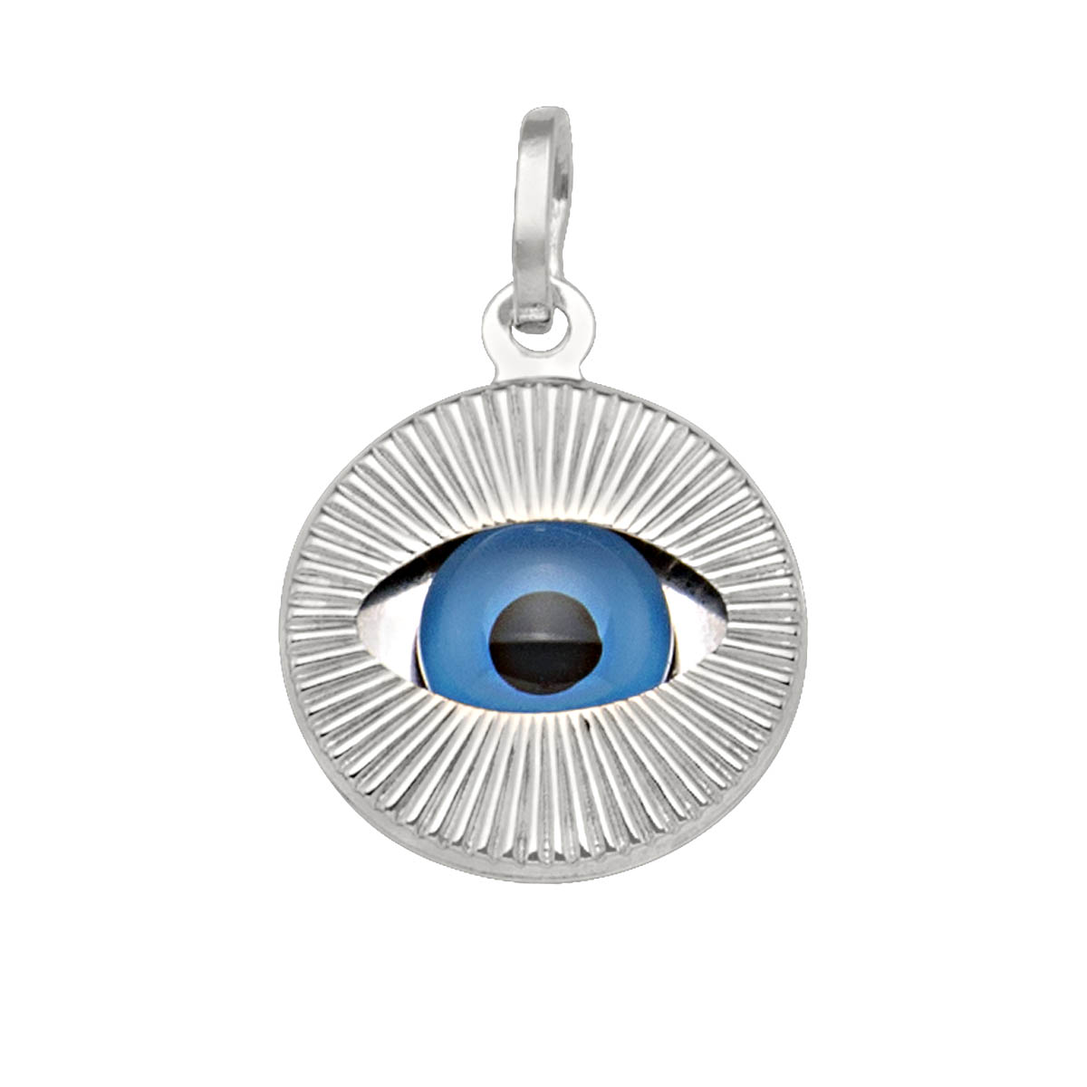 White Gold Eye Charm