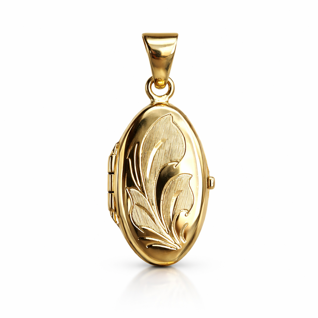 Yellow Gold Oval Locket - 18K