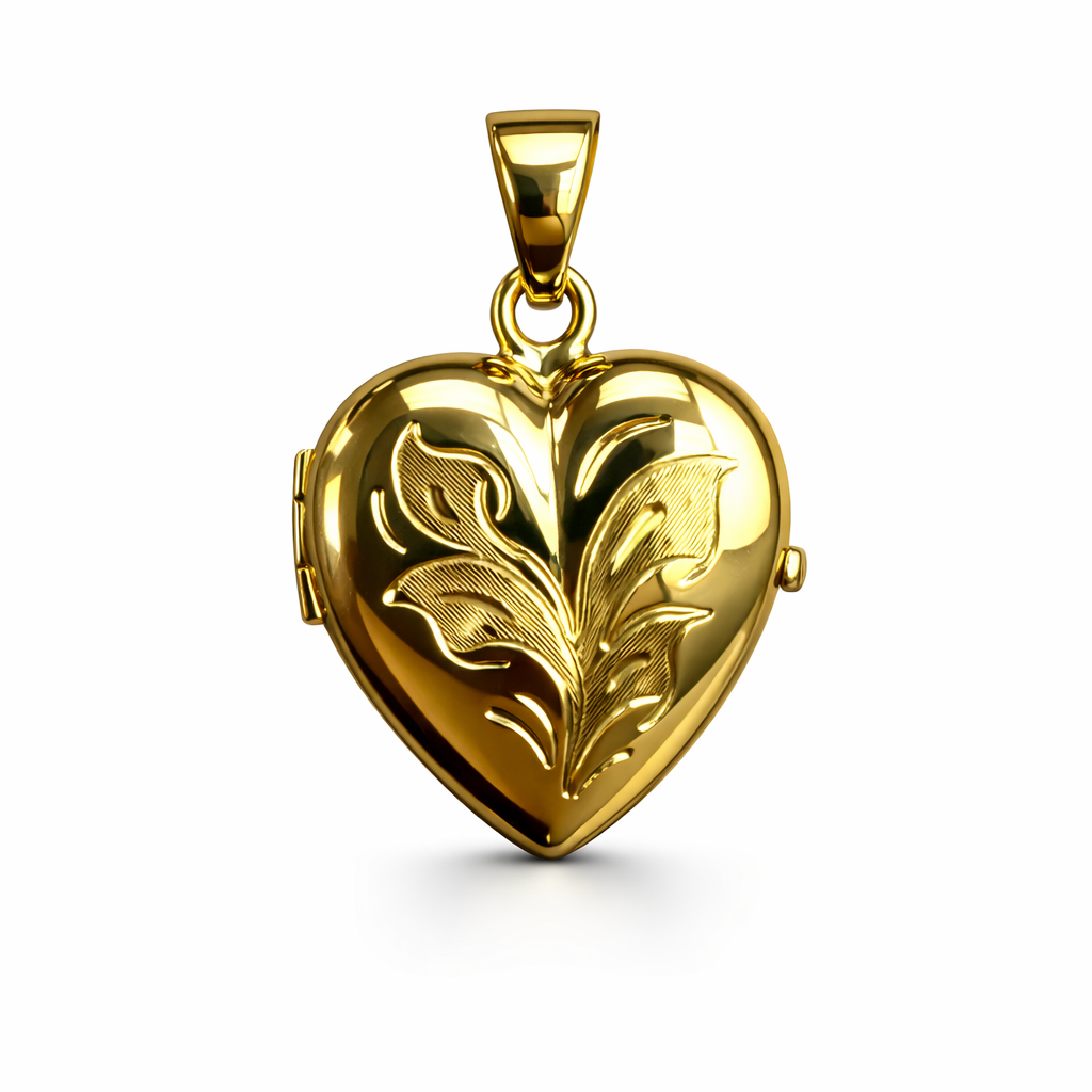 Yellow Gold Heart Locket - 10K