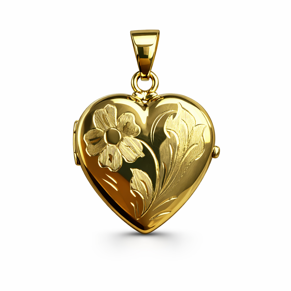 Yellow Gold Heart Locket - 10K