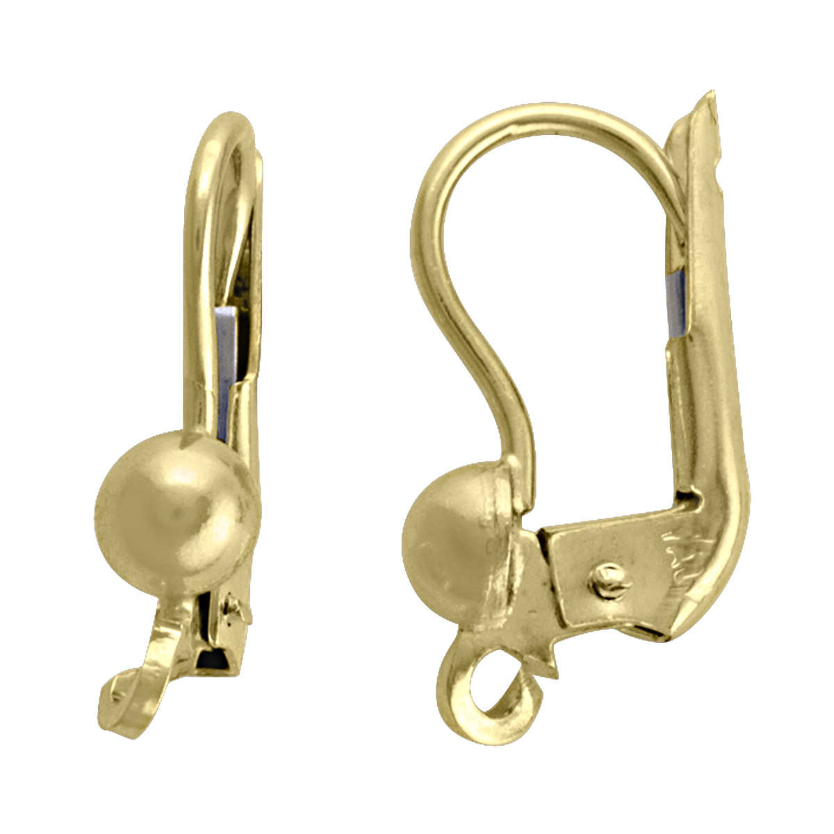Yellow Gold French Back Earring Back - 18K