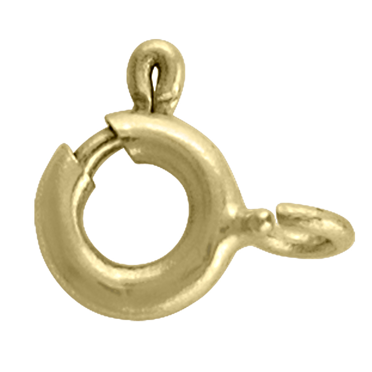 5Mm Yellow Gold Spring Ring - 18K