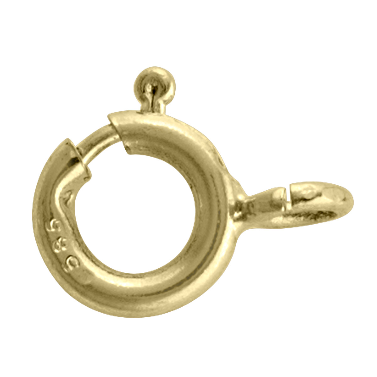 7Mm Yellow Gold Spring Ring - 10K