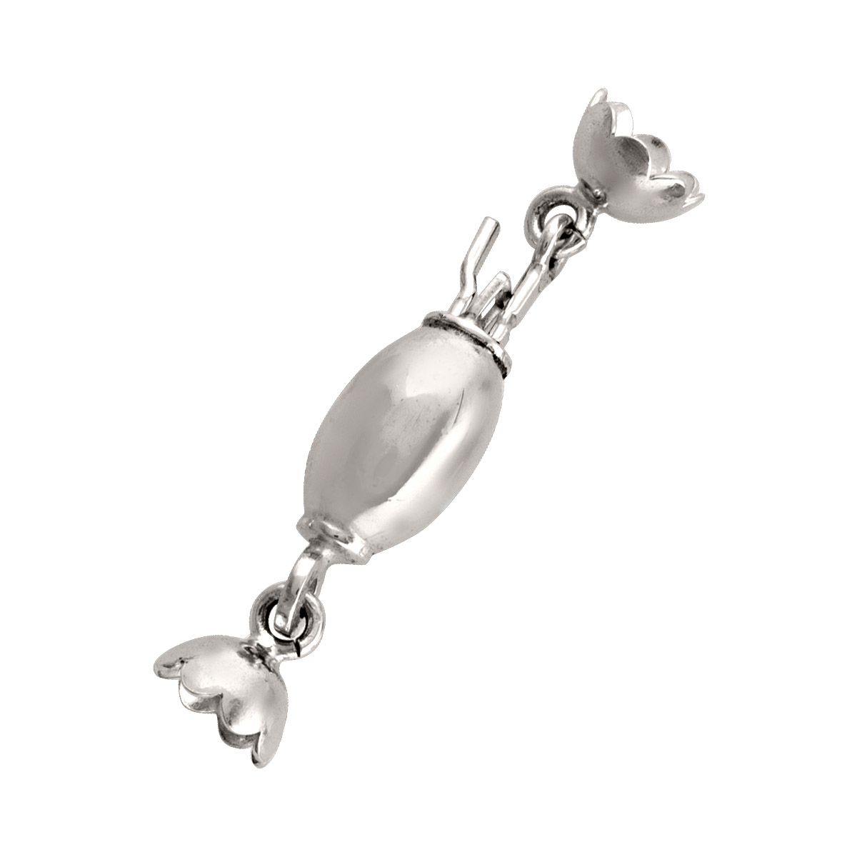 White Gold Fancy Pearl Clasp