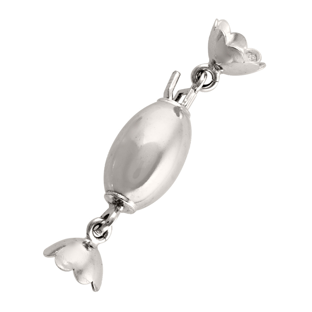 White Gold Fancy Pearl Clasp