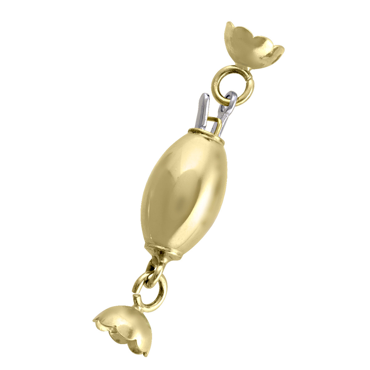 Yellow Gold Fancy Pearl Clasp
