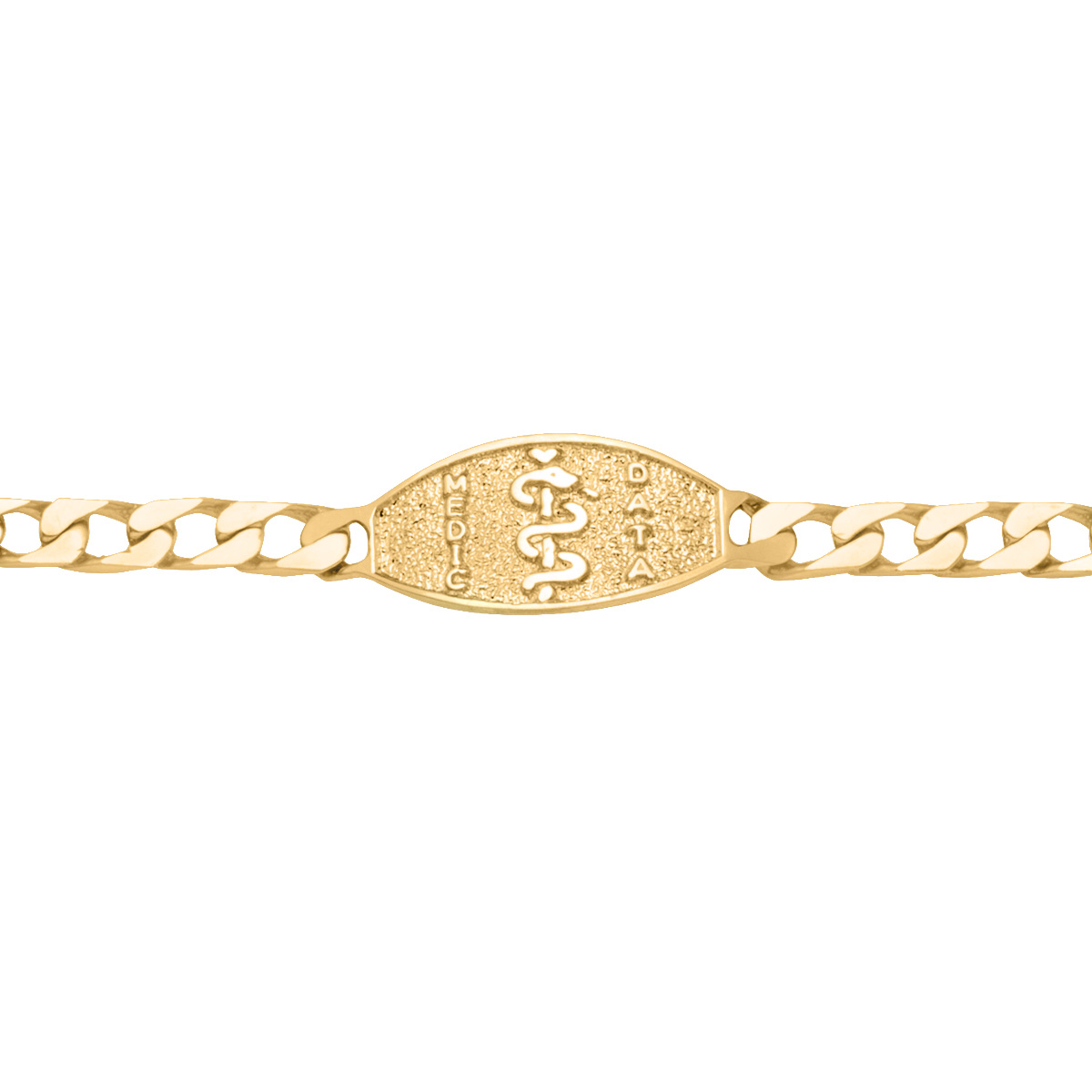 Yellow Gold Medical Data Bracelet - 10K