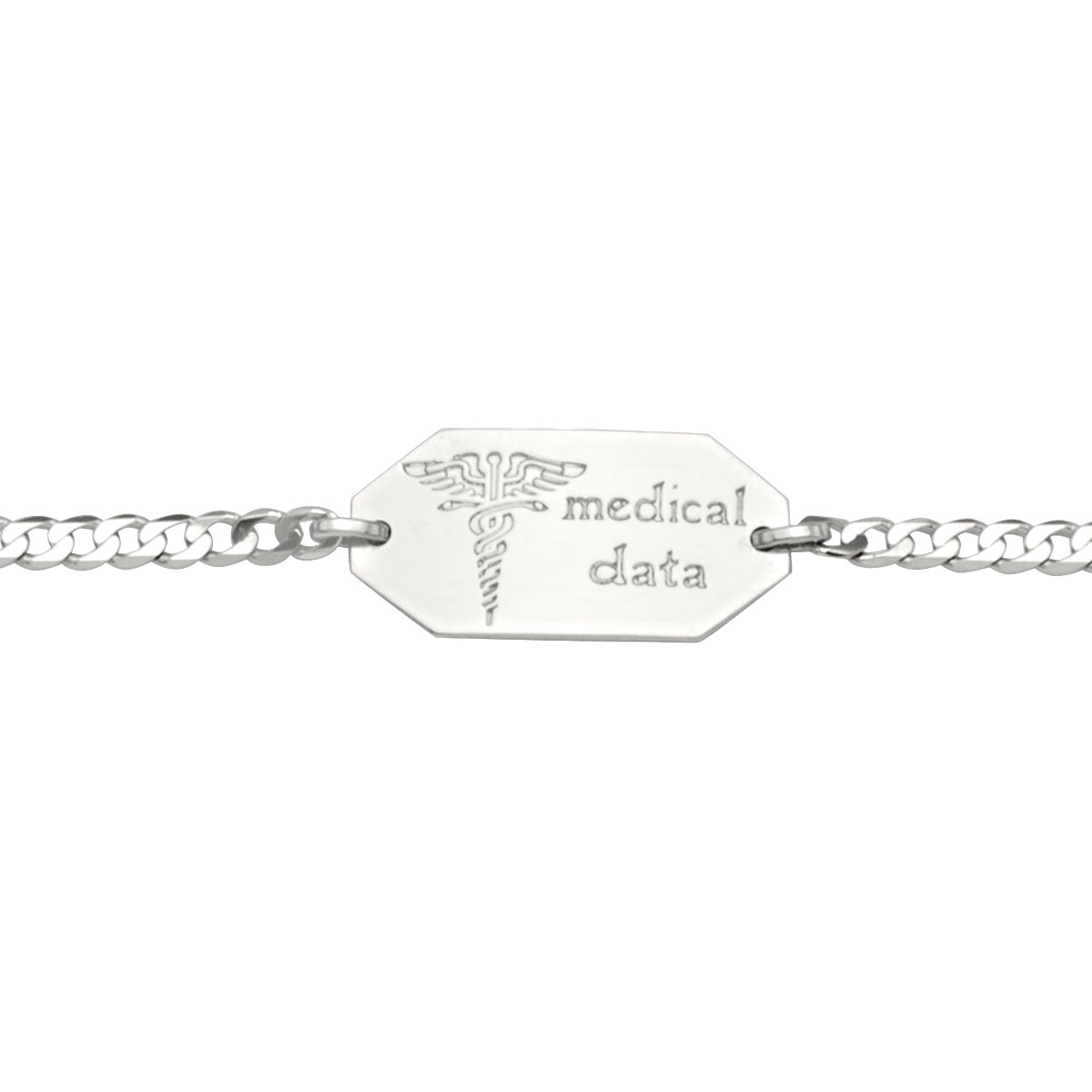 Medic Data Bracelet W/Plate - 10K