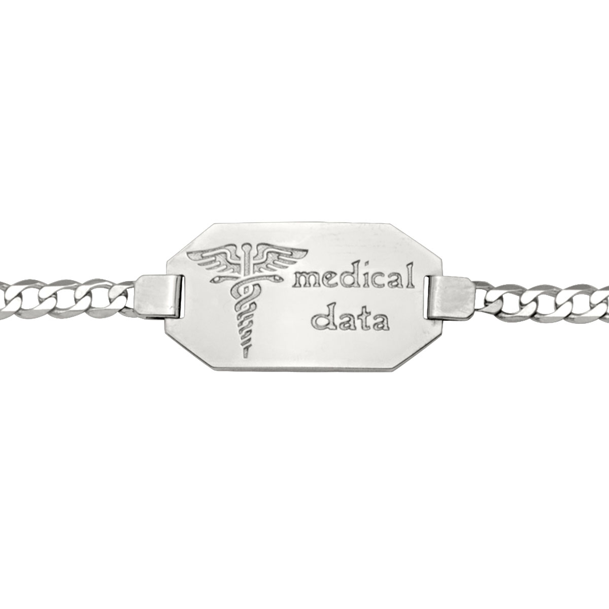 Medic Data Bracelet W/Plate - 10K - 10k - 7.5