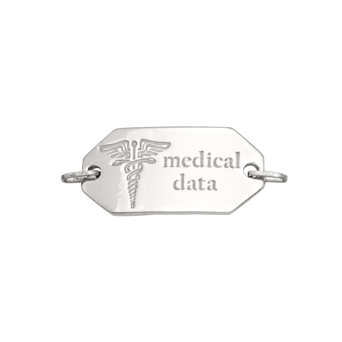 N7118 White Gold Medical Data Plate