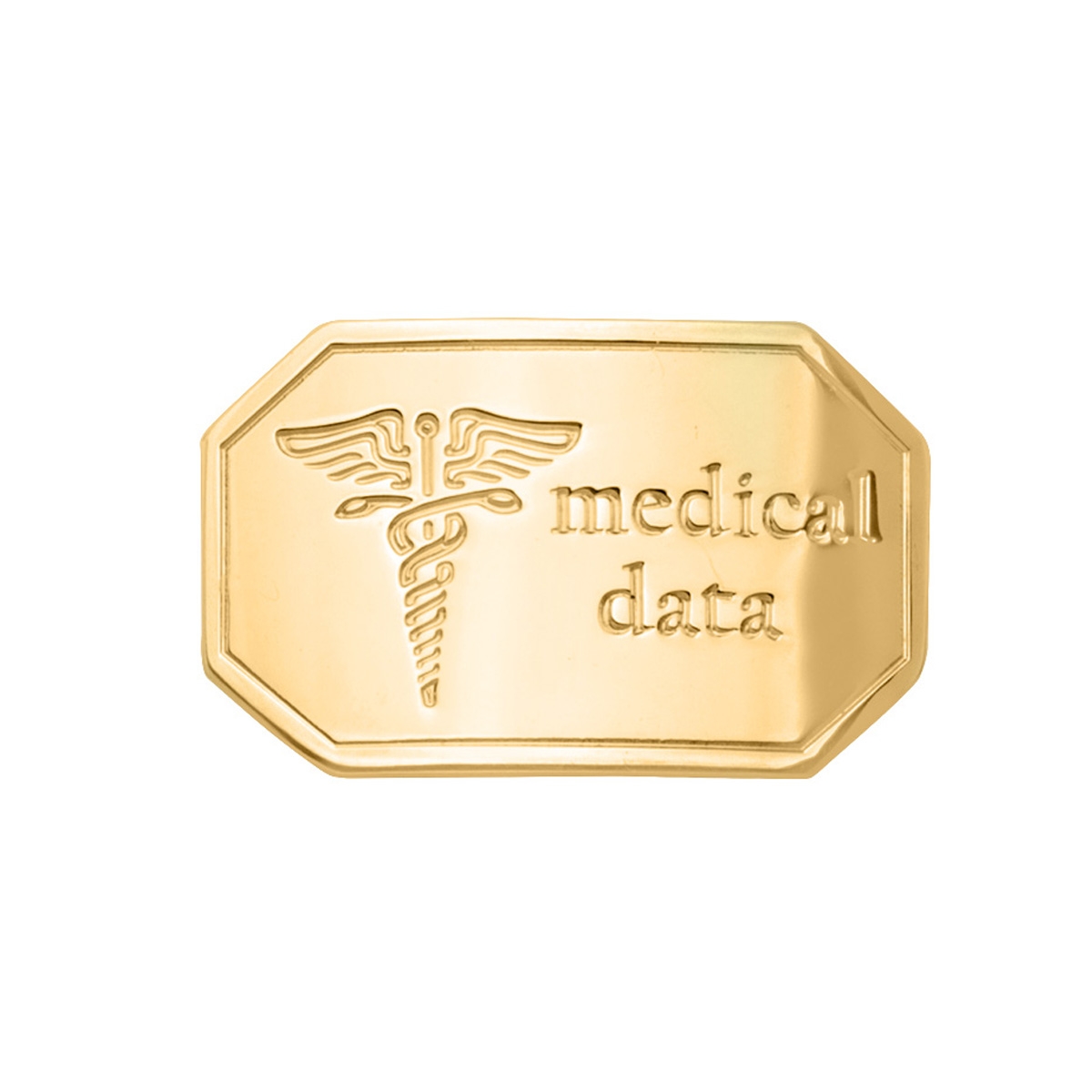 Yelllow Gold Medical Data Plate