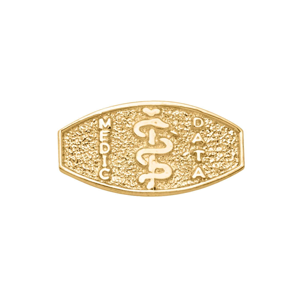 N7203 Yellow Gold Medical Data Plate