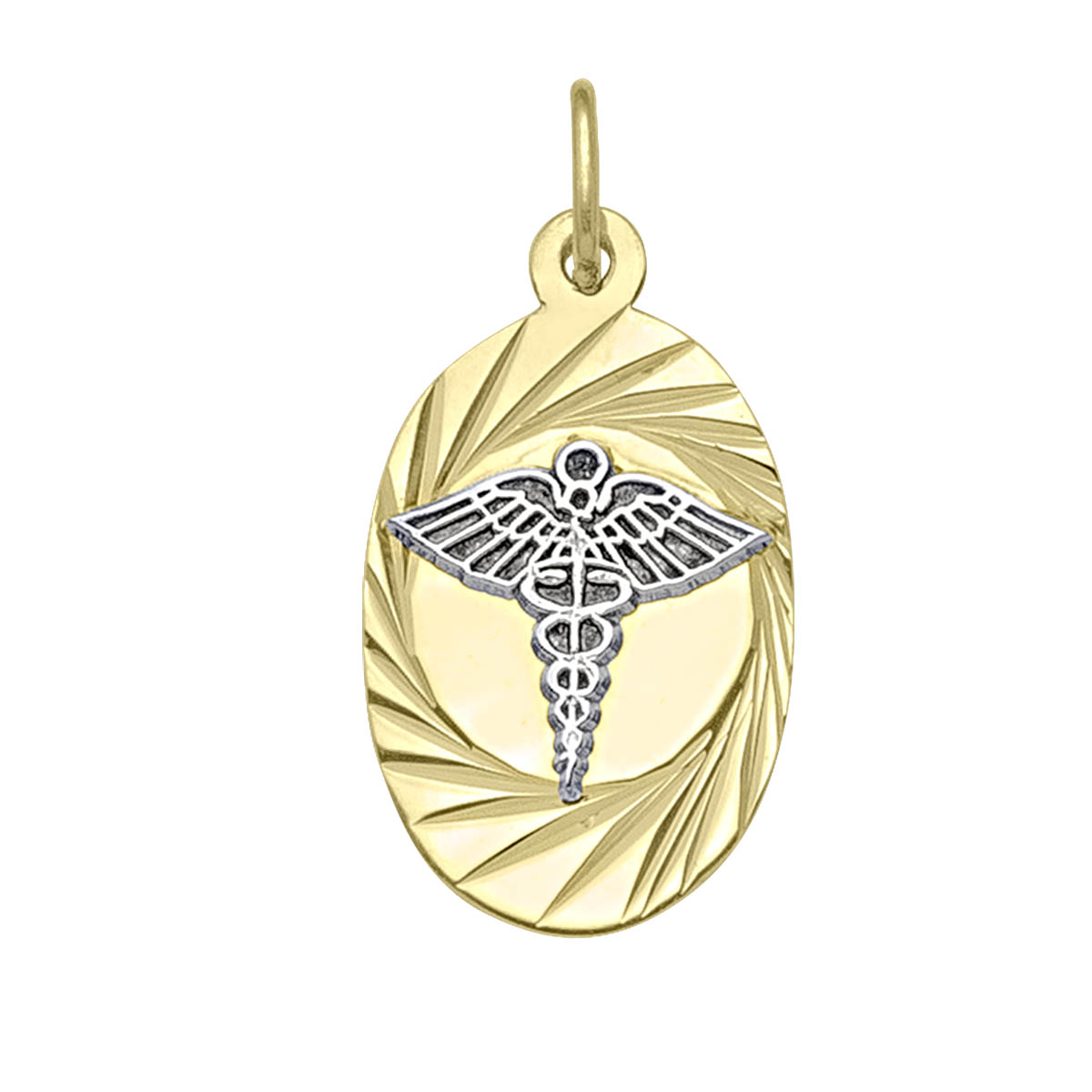 Two Tone Medical Data Pendant
