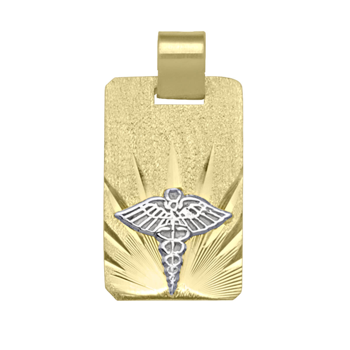 Two Tone Medical Data Pendant