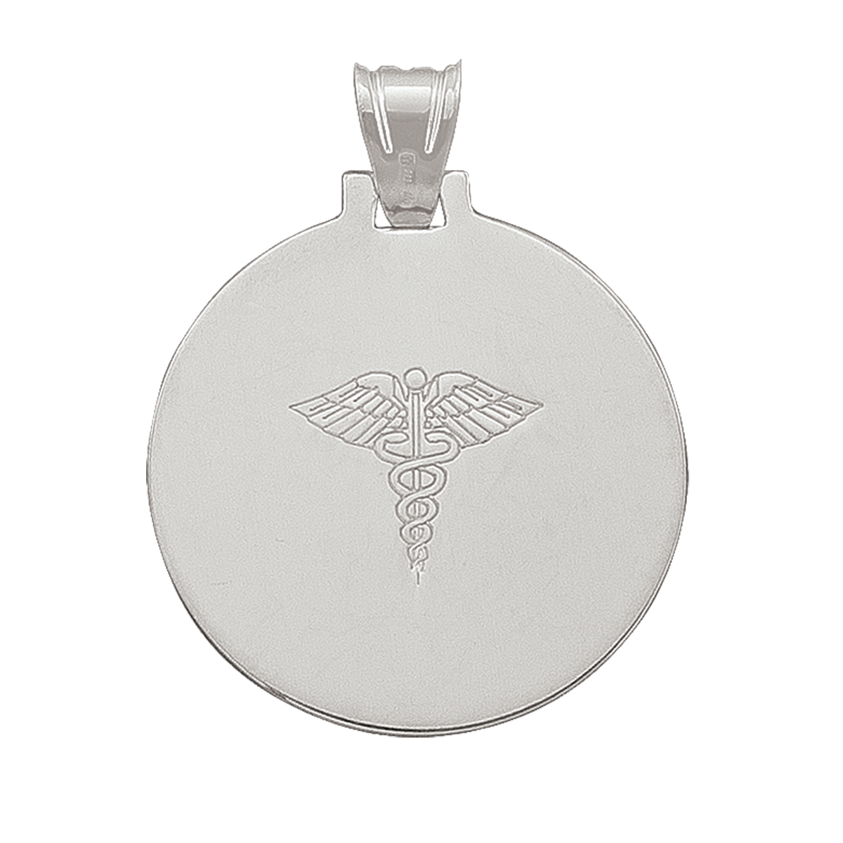 Sterling Silver Medical Data Plate