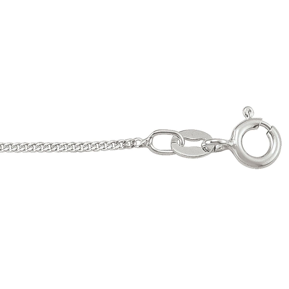 Silver Solid Curb Link - SS