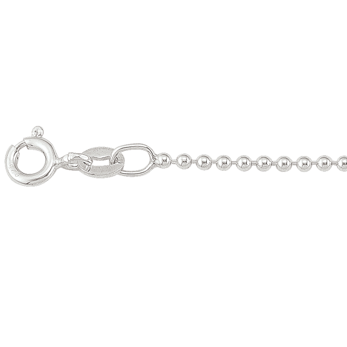 Silver Bead Link - SS - Silver - 30"