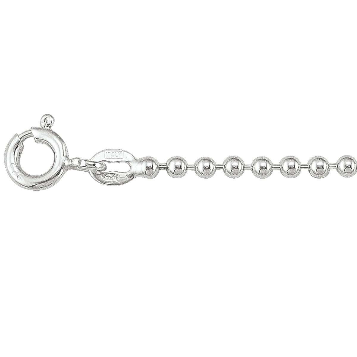 Silver Bead Link - SS - Silver - 22"